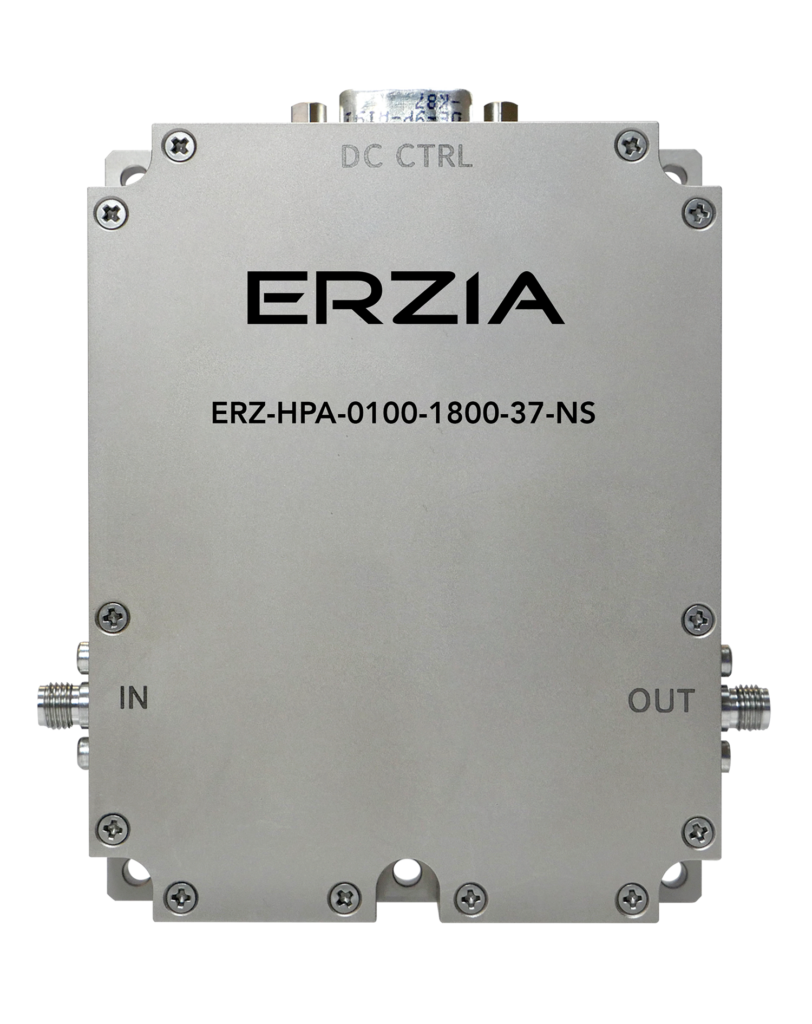 ERZ-HPA-0100-1800-37 High Power Amplifier 1 to 18GHz, Gain 35dB, Psat 37dBm