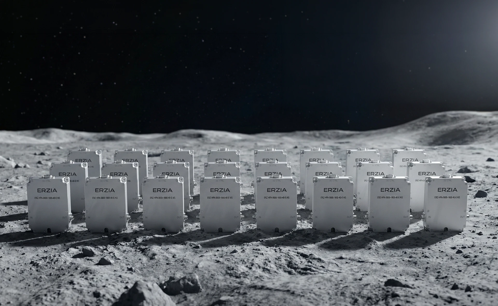 New Space Batteries lined up