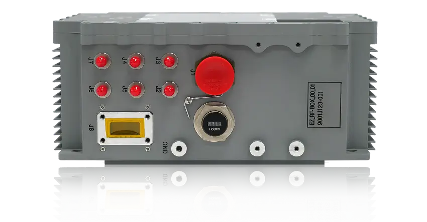 RF front end module for microwave systems