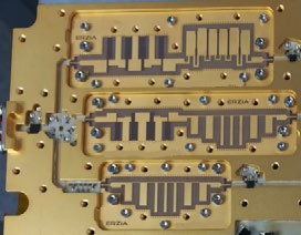 Suspended Substrate Stripline filters integrated in a microwave system
